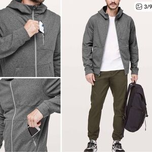 LULULEMON CITY SWEAT ZIP HOODIE JACKET.SIZE XL